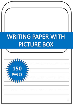 Preview of Writing Paper With Picture Box: A creative canvas for stories to bloom!