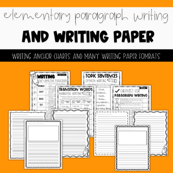 Preview of Writing Paper and Paragraph Writing BUNDLE