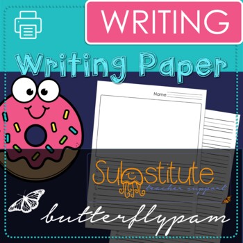 Preview of Writing Paper with Picture Box (K-2 writing)