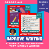 Writing Paragraphs & Common Writing Mistakes BUNDLE - Dist