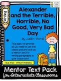 Writing Paragraphs with a Classic Mentor Text (Alexander's