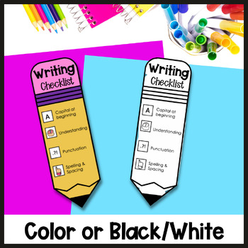 Writing Pencil Checklist by Time 4 Kindergarten Tiffani Mugurussa