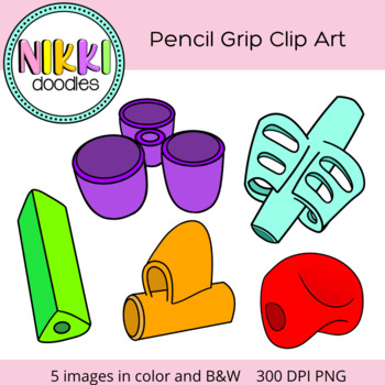 Preview of Writing Pencil Grip Clip Art