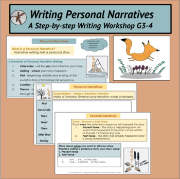 Preview of Writing Personal Narratives Gr3-4/ Yr4-5 - Structured Literacy - Workshop