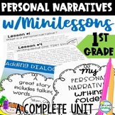 Personal Narratives 1st Grade Small Moments With Planning 