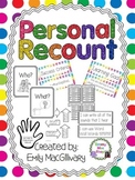 Writing Personal Recounts with Learning Goals, and Success