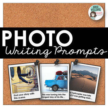 Preview of Writing - Photo Prompt Task Cards