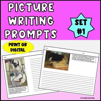 Preview of Writing Picture Prompts Set 1 - Upper Elementary NO PREP
