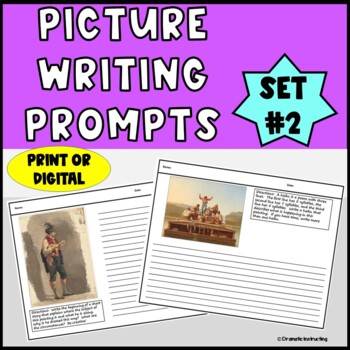 Preview of Writing Picture Prompts Set 2 - Upper Elementary NO PREP