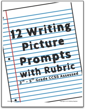Preview of Writing Picture Prompts with Rubric