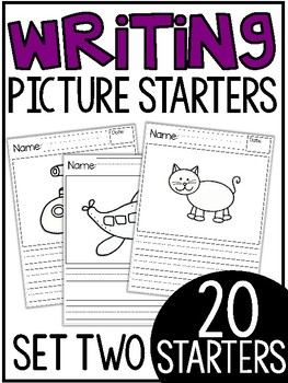 Writing Picture Starters Set 2 {pack of 20} by Tara West - Little Minds ...