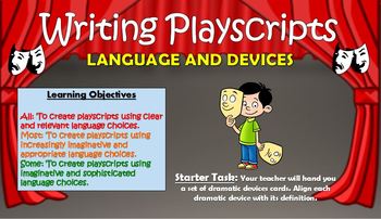 Preview of Writing Playscripts: Language and Devices!