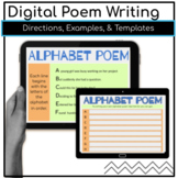 Writing Poems Digital Poem Writing Activities {Google Classroom}