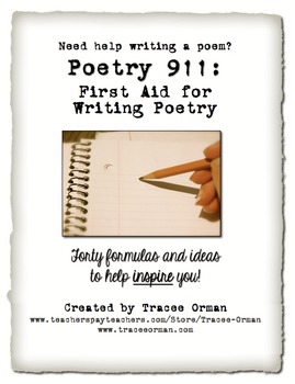 Preview of Creative Writing Poetry - 50 Formulas to Help Students Write Poems