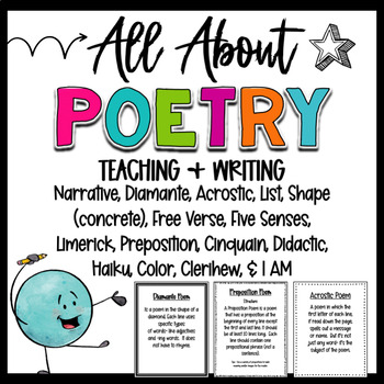 Preview of Writing Poetry- Types of Poems