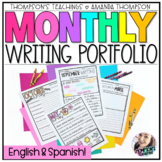 Writing Portfolio and Surveys - Monthly Writing Prompts - 