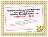 Writing Positive Comments to Others: Valentine's Activity
