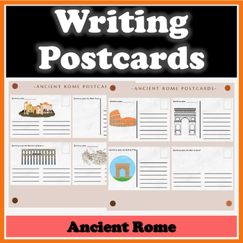 Preview of Writing Postcards Simulation Ancient Rome