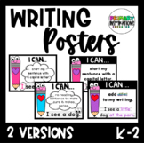 Primary Writing Posters- Beginning Writers For Sentences Rules