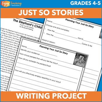 Preview of Writing Pourquoi Tales with Just So Stories as Mentor Texts - 4th & 5th Grade