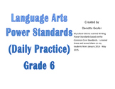 Language Arts Power Standards (CCStandards)- Daily Warm-up