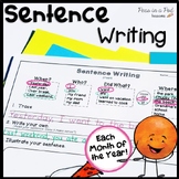 Sentence Building Build a Scramble Spring Writing Prompts 