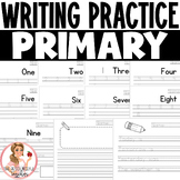 Writing Practice Paper - Number Writing Practice