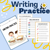 Writing Practice Woorkbook for kids (Tracing) - worksheets