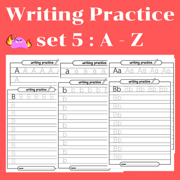 Preview of Writing Practice set 5 for preschool and kindergarten children