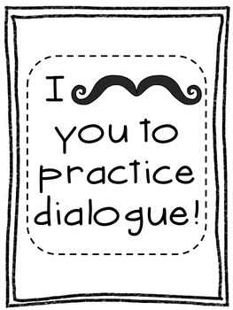 Preview of Writing: Practicing Dialogue FREEBIE