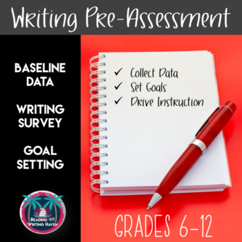 Preview of Writing Pre-assessment Rubrics for Middle and High School