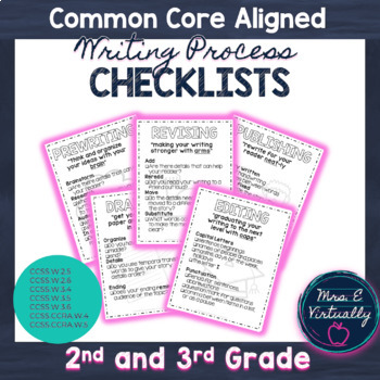 Preview of Common Core Aligned Writing Process Checklists