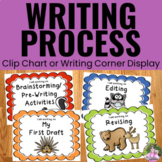 Writing Process Clip Chart Posters - Forest Animal Theme