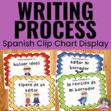 Writing Process Clip Chart Posters ~SPANISH~ Superhero Theme