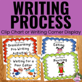 Writing Process Clip Chart Posters - Superhero Theme