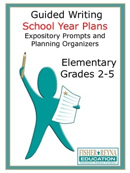 Preview of School Year Writing Plan: Expository Prompts and Planning Organizers Grades 2-5