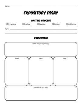 graphic organizers for writing essays on writing