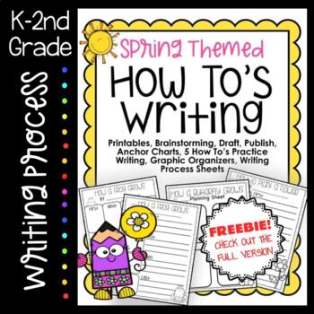 Preview of Writing Process How To's - Spring Edition (FREEBIE)