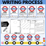 Writing Process Journey: Subway-themed. Proceso de escritu
