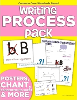 Preview of Writing Process Pack (Posters, Chant, Conferencing Sheet & More!)