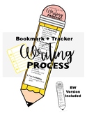 Writing Process Pencil - Bookmark - Tracker 2 Versions Included