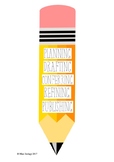 Writing Process Pencil Poster