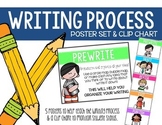 Writing Process Poster Set and Clip Chart