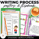 The Writing Process Posters & Flipbook / Foldable Writing Process Activity