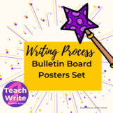 Writing Process Posters Set for Bulletin Board Magical Theme