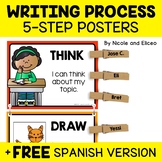 Interactive Writing Process Posters + FREE Spanish
