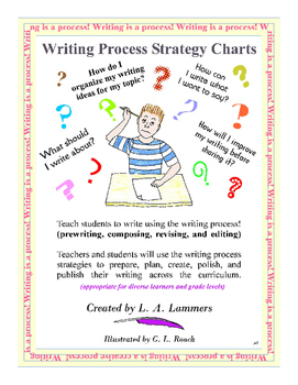 Preview of Writing Process Strategies and Charts
