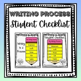 Writing Process Student Checklist and Poster