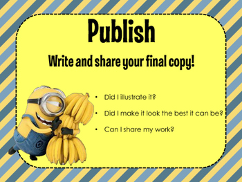 Writing Process and 6+1 Traits - Minion by Teaching Sirkis | TPT