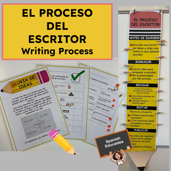 Preview of Writing Process in Spanish